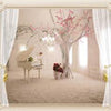 Wall Mural 3D Room Piano Piano Tree Curtain M6085