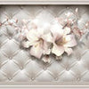 Fototapete 3D Effekt Säulen Blüten Diamanten M6100