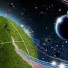 Wall Mural Football Space Universe M6232