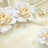 Papiers peints roses blanches papillons M6278