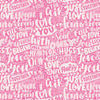 Wall mural Font love pink M6365