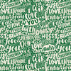 Wall Mural Font love green M6370