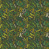 Fototapete Alphabet grün ABC M6375