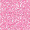 Papier peint Alphabet rose ABC M6382