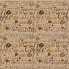 Wall Mural coffee pattern brown M6386