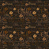Wall mural coffee pattern anthracite M6387
