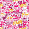 Wall Mural Motivation pattern pink M6397