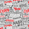 Wall Mural Motivation pattern red M6457