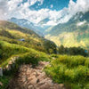 Wall Mural Path Mountains Sky M6477