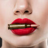 Wall mural woman mouth red lips M6514
