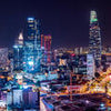 Fototapete Saigon Nacht Skyline M6532