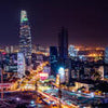 Fototapete Skyline Nacht Ho Chi Minh Stadt M6534