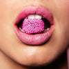 Papier peint La bouche de femme rouge à lèvres rose M6551
