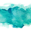 Papier peint aquarelle turquoise M6560
