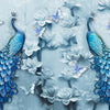 Photo murale paons bleus art M6583