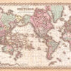 Papier peint Carte du monde historique vintage M6646