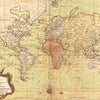 Wall mural old world map historical M6649