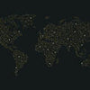 Wall Mural World Map Globe Network M6655