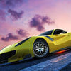 M6729 yellow road sports car mural