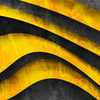 Wall mural yellow black waves M6783