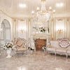 Wall mural room luxurious chandelier stucco M6807
