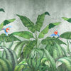 Papiers peints perroquets palmiers oiseaux M6814