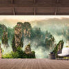 Papier peint Vue Terrasse Montagnes Asie M6845