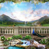 Wall mural View Mountains Peacock Stairs Waterfall M6847