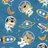 Peinture murale Astronaute chat en peluche fusée M6880