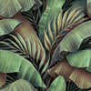 Wall Mural vintage leaves plants green M6884