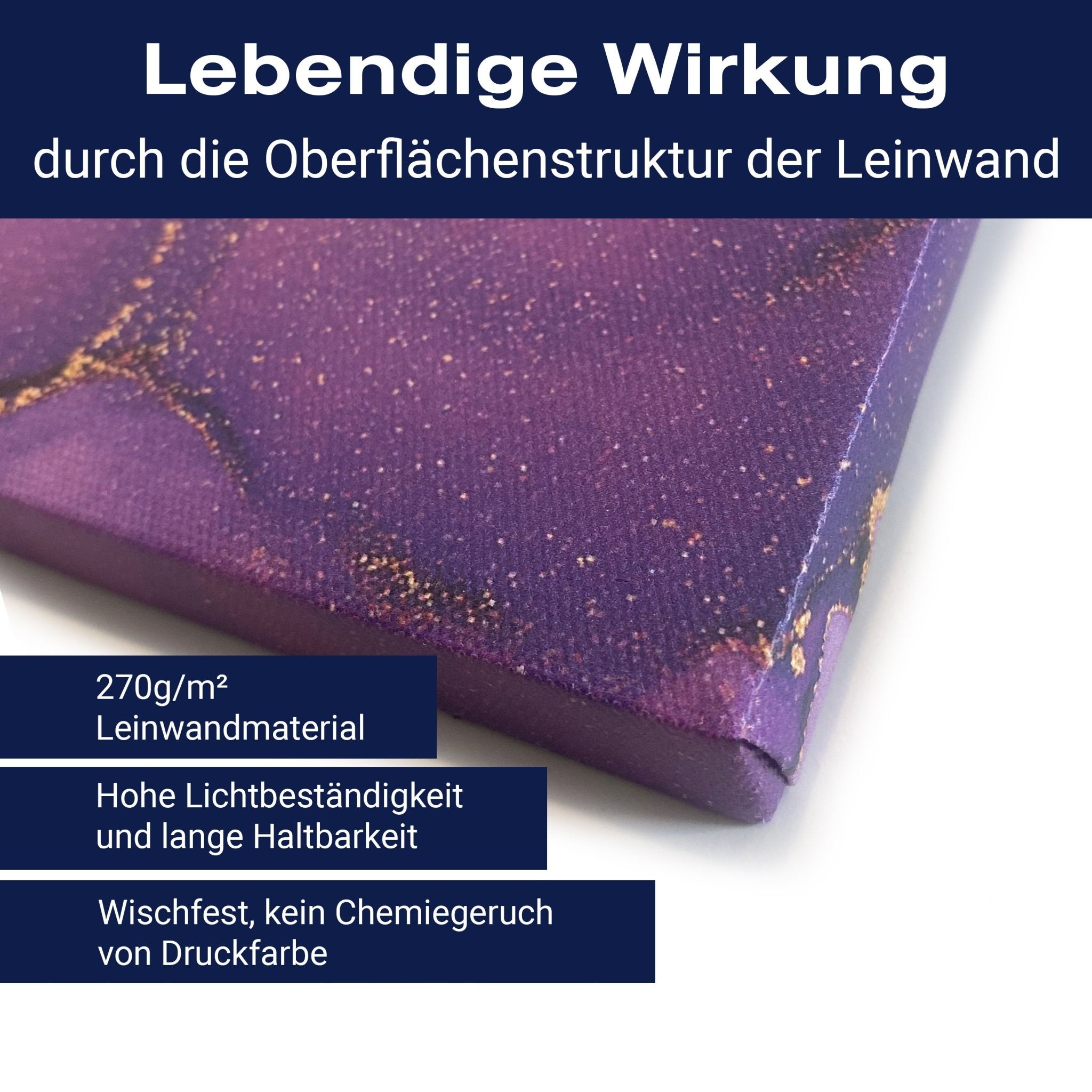 Leinwandbild Retromuster Violett Muster M0115 kaufen - Bild 6