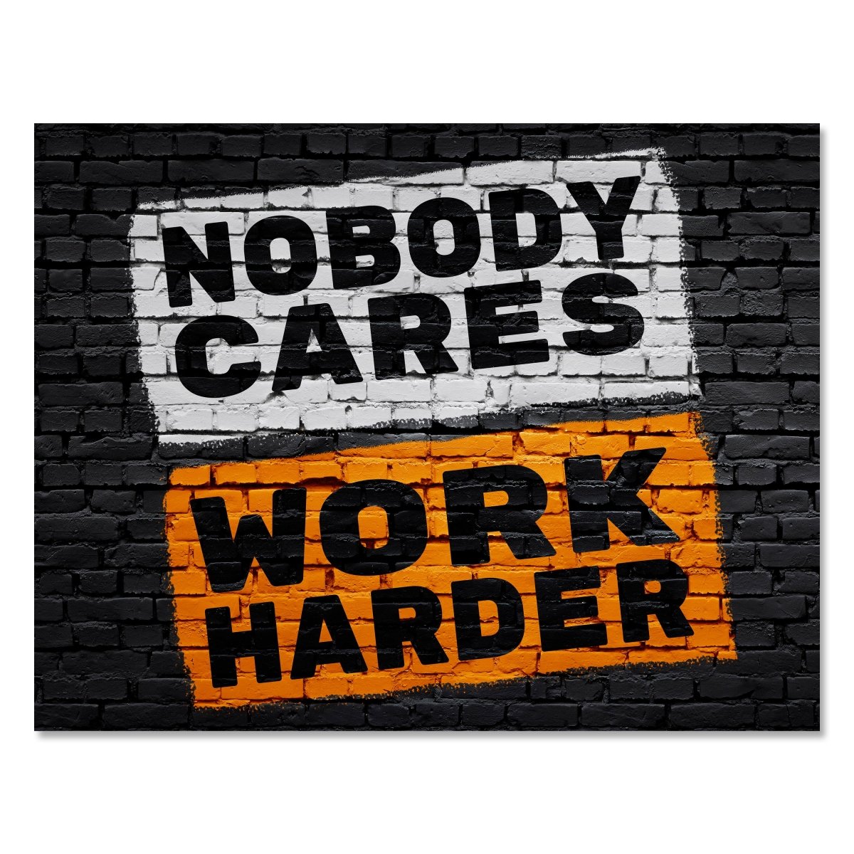 Leinwandbild Motivation, Querformat, Nobody Cares Work Harder M0002 kaufen - Bild 1