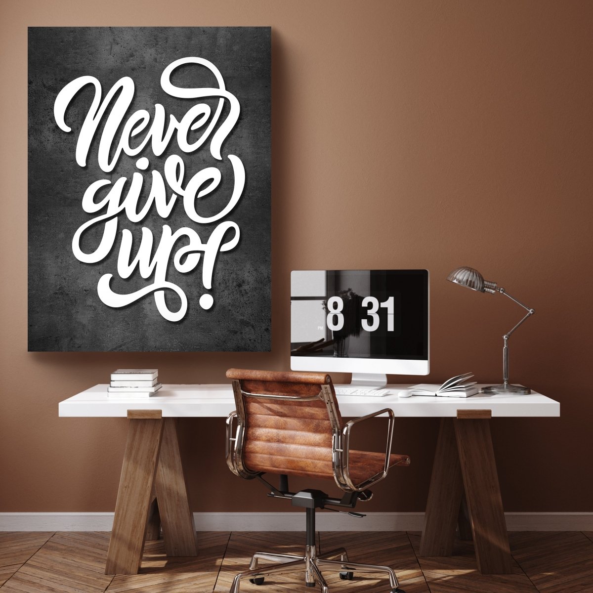 Leinwandbild Motivation, Hochformat, Never give up M0005 kaufen - Bild 2