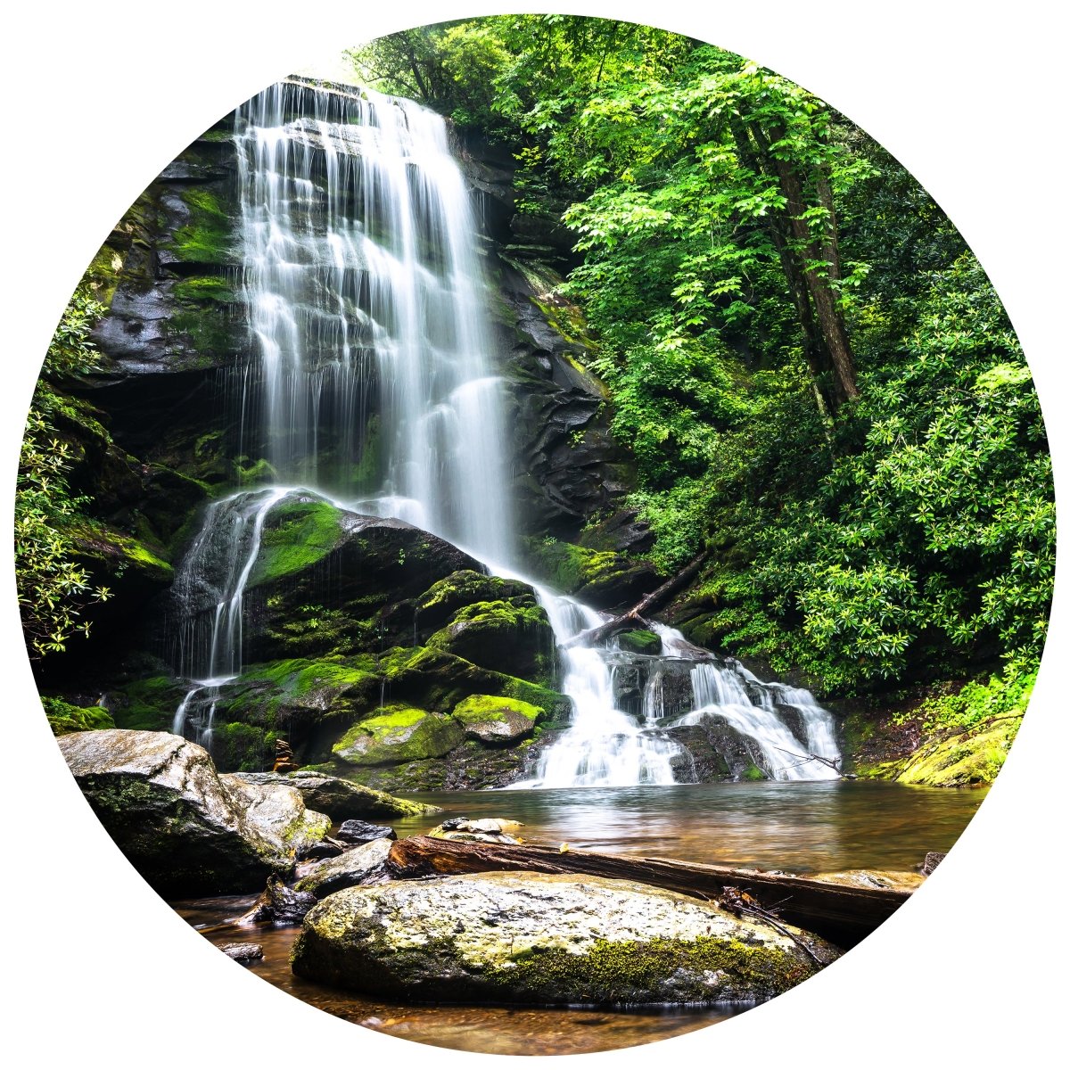 Runde Fototapete Wasserfall mit Bach M0006 - Bild 11