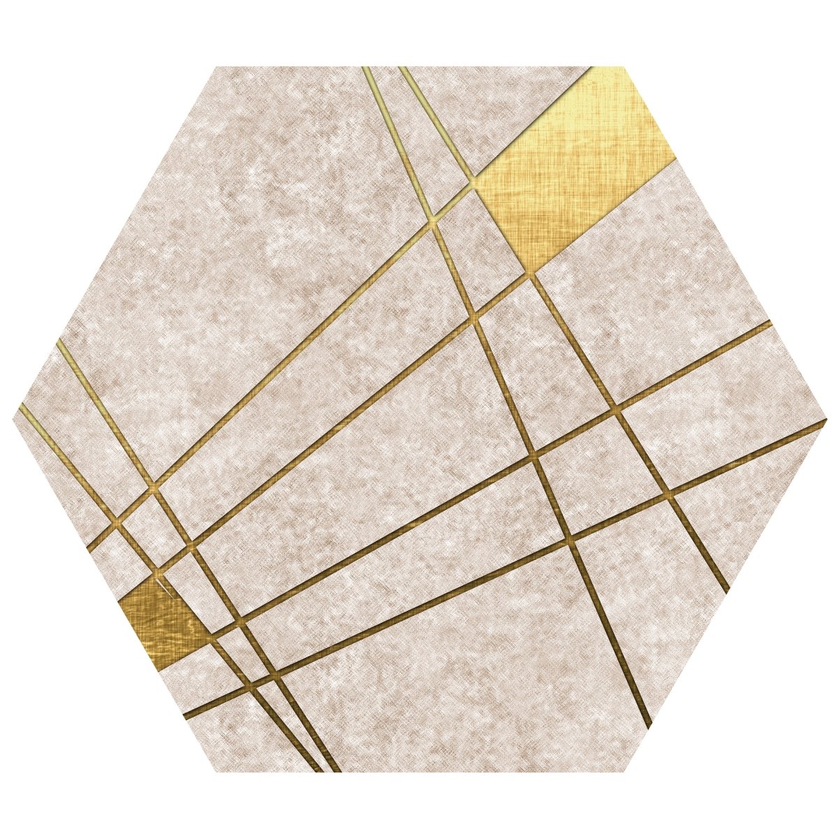 Hexagon-Fototapete Abstrakte goldene Linien M0009 - Bild 11