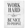 Leinwandbild Motivation, Hochformat, Be nice to People M0009