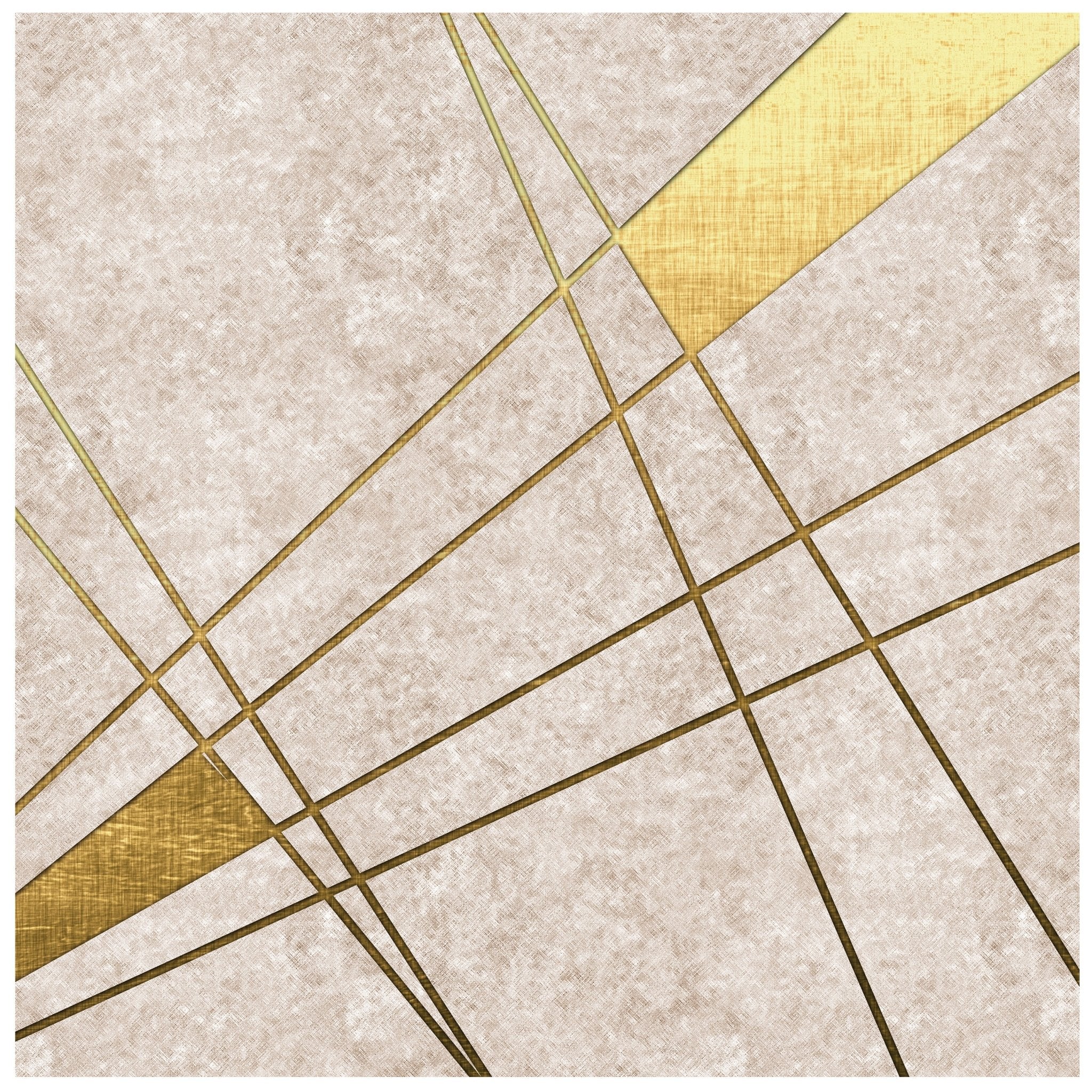 Quadratische Fototapete Abstrakte goldene Linien M0009 - Bild 11