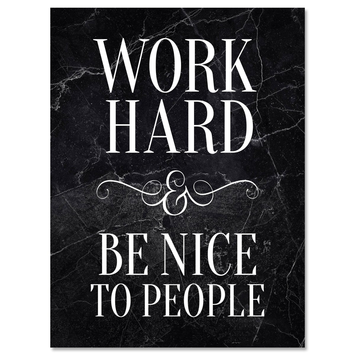 Leinwandbild Motivation, Hochformat, Work hard be nice M0010 kaufen - Bild 1