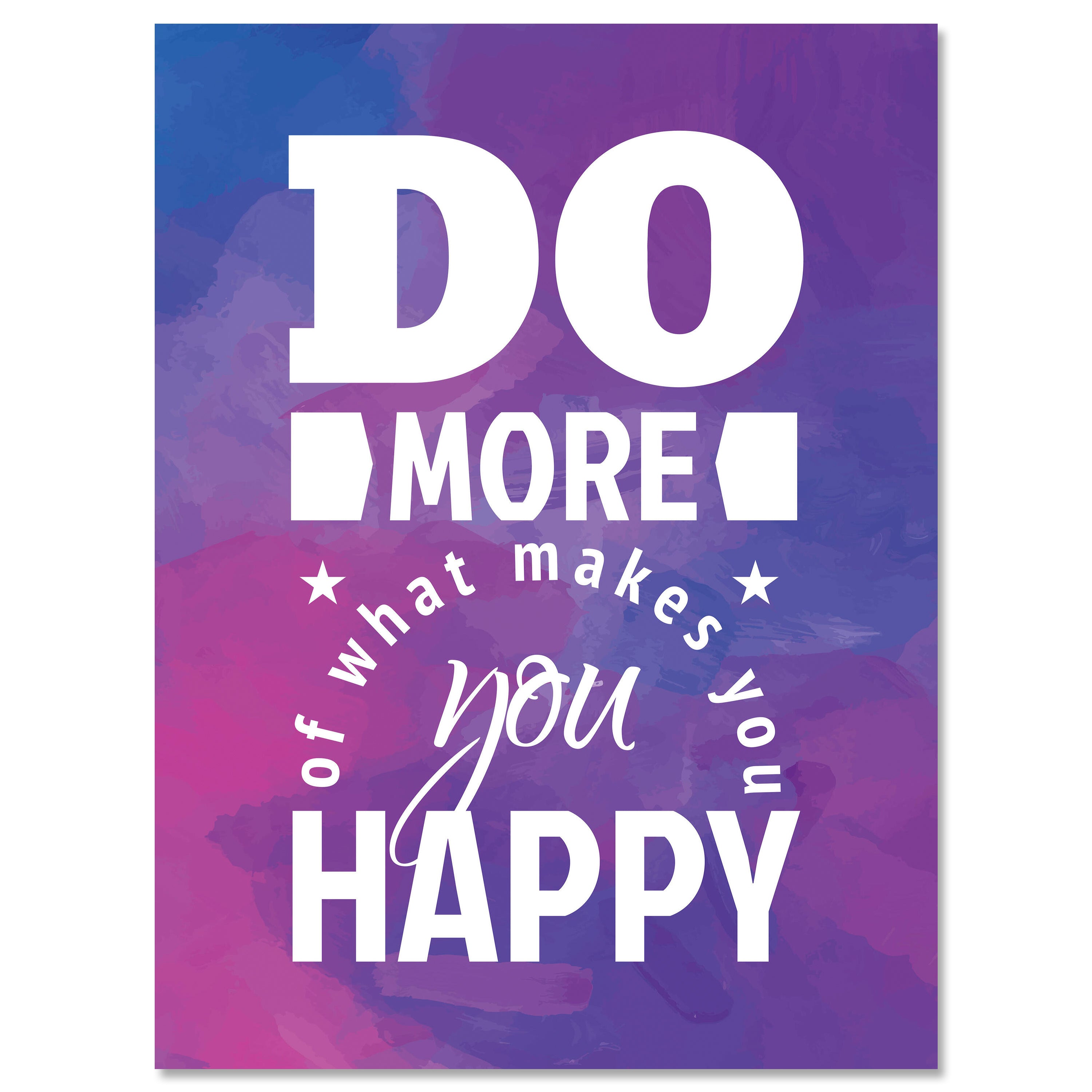Leinwandbild Motivation, Hochformat, do what makes you happy M0013 kaufen - Bild 1