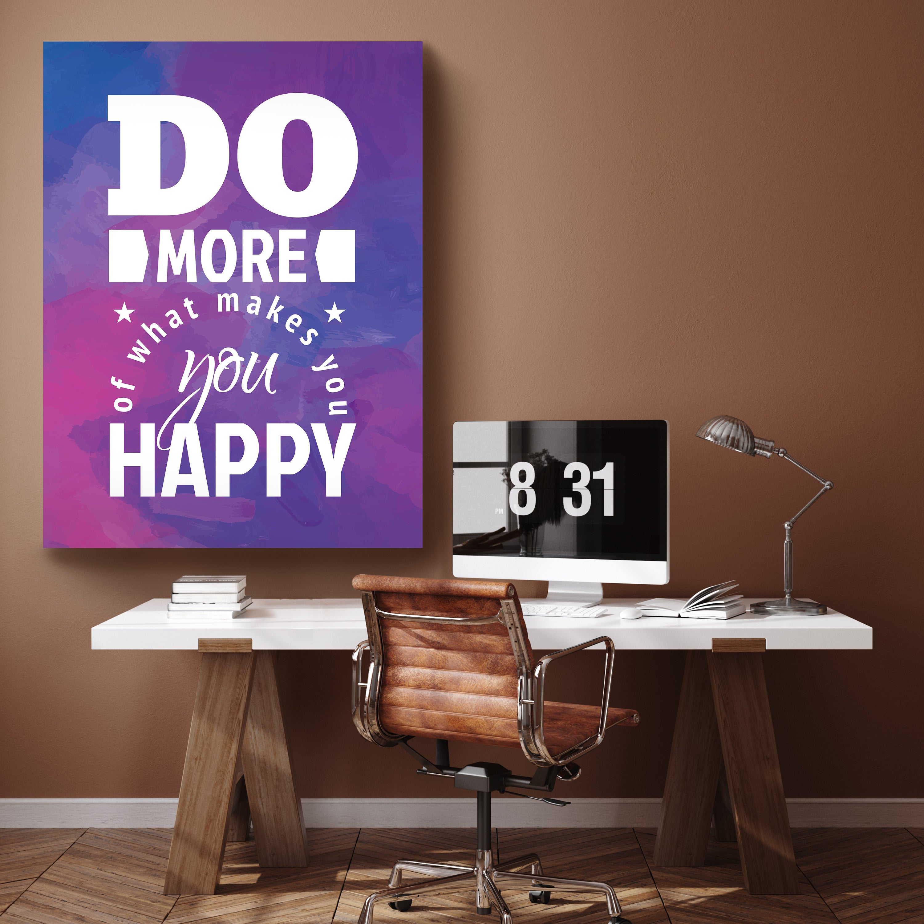 Leinwandbild Motivation, Hochformat, do what makes you happy M0013 kaufen - Bild 2