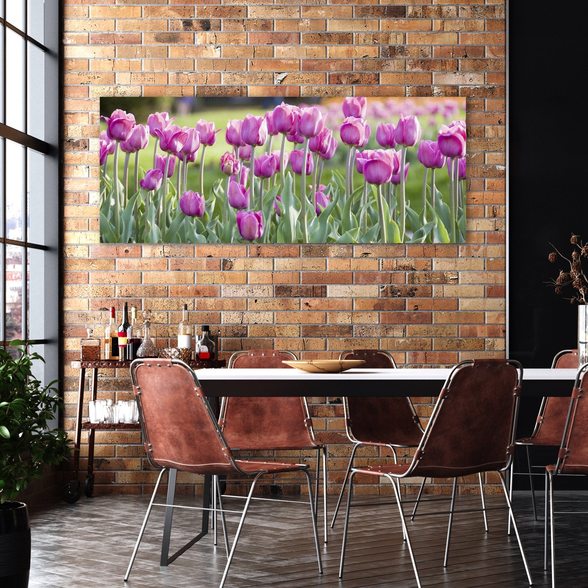 Leinwandbild Pinke Tulpen M0016 kaufen - Bild 2