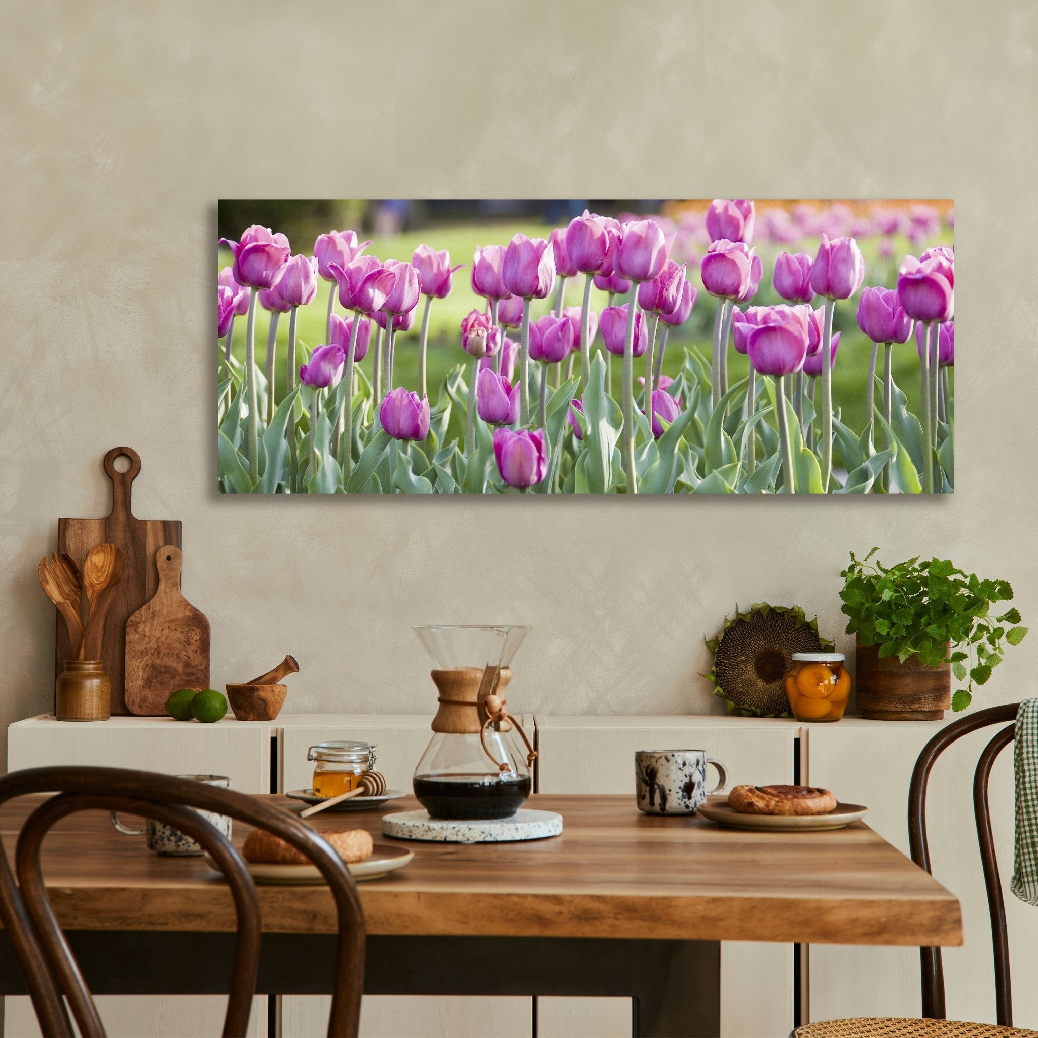 Leinwandbild Pinke Tulpen M0016 kaufen - Bild 3