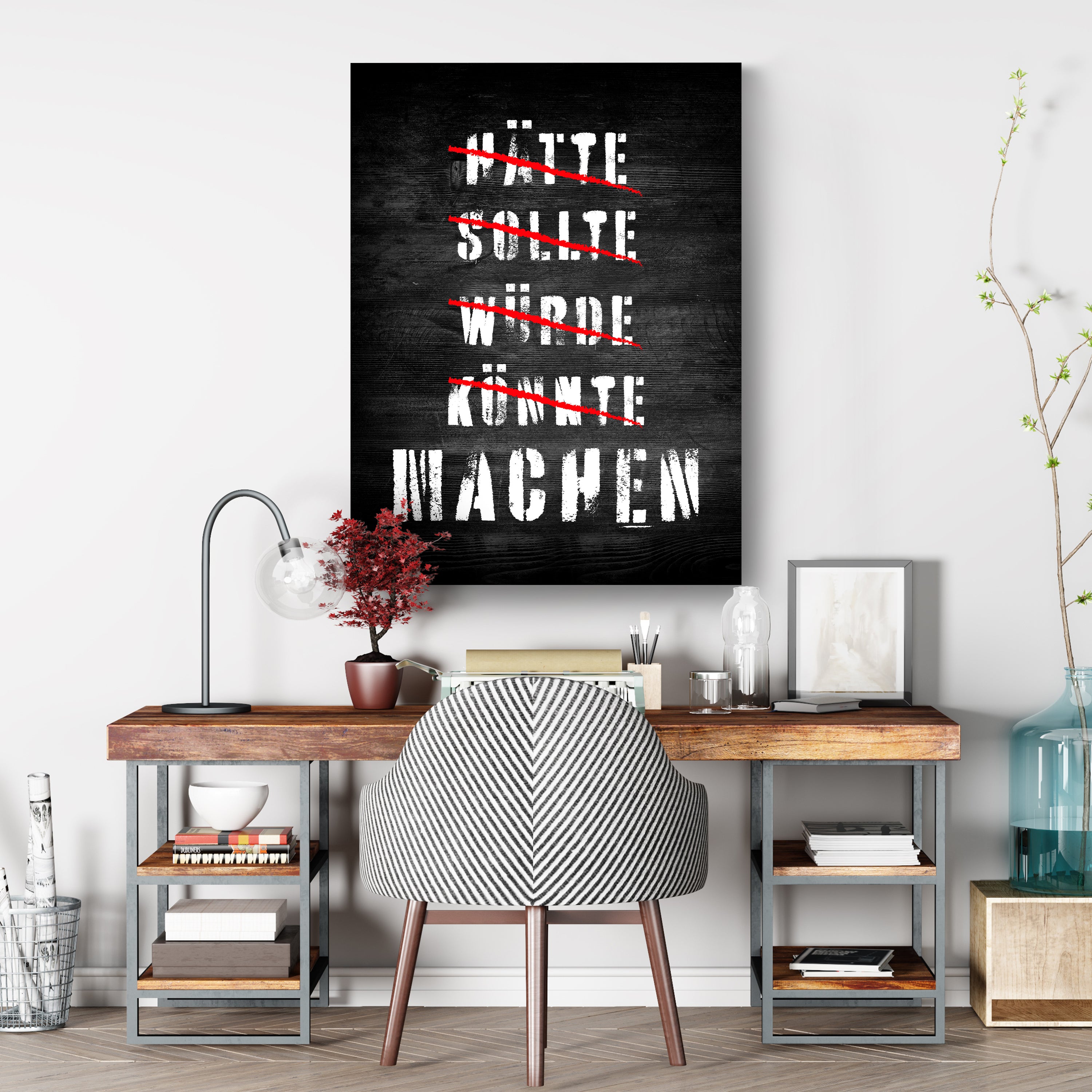 Leinwandbild Motivation, Hochformat, Machen Holz M0027 kaufen - Bild 3
