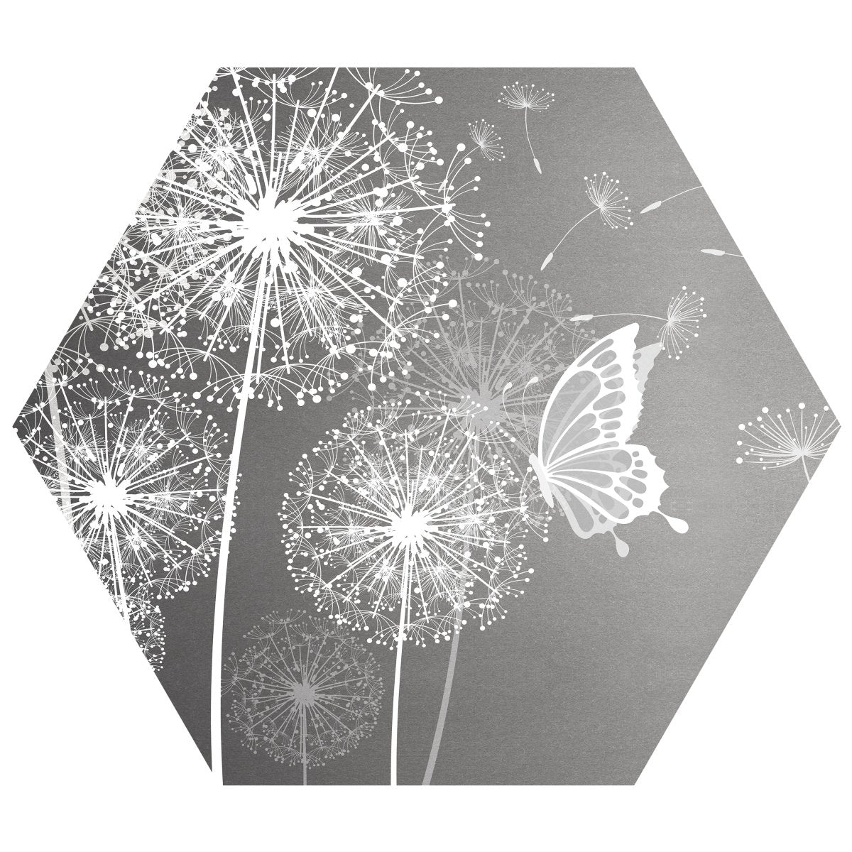 Hexagon-Fototapete Pusteblumen mit Schmetterlingen M0029 - Bild 11
