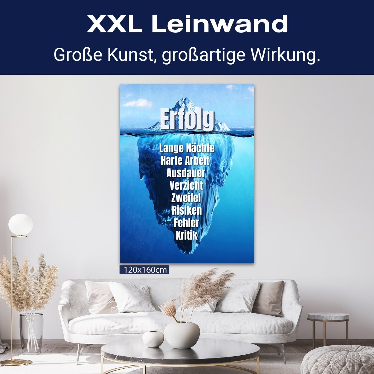 Leinwandbild Motivation, Hochformat, Eisberg Lange Nächte M0032 kaufen - Bild 9