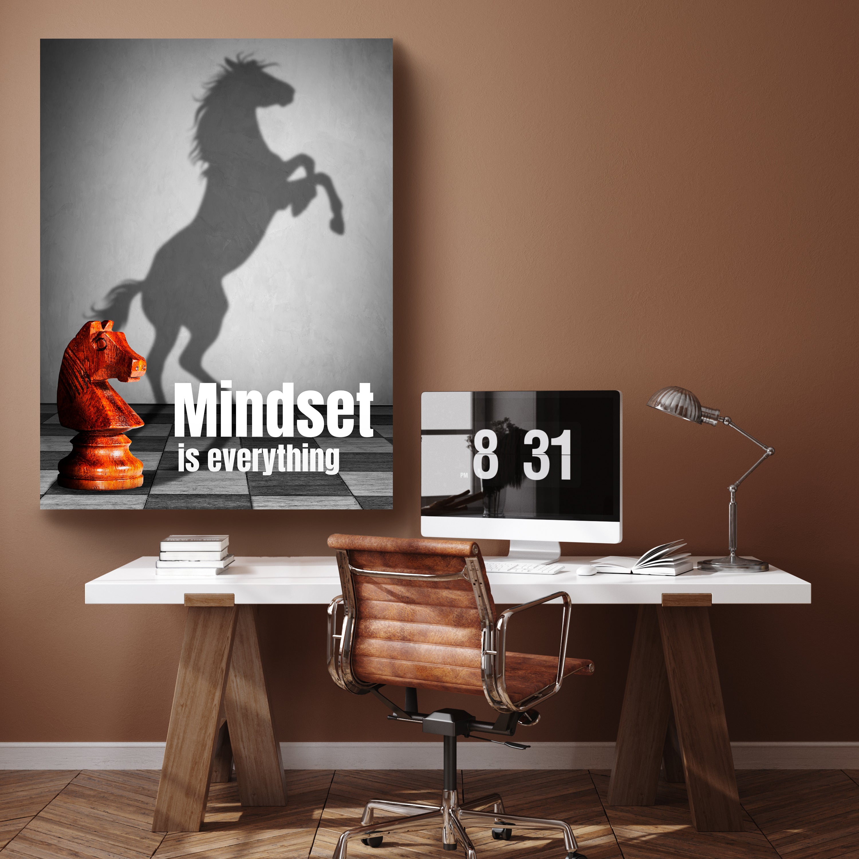 Leinwandbild Motivation, Hochformat, Mindeset Schach M0046 kaufen - Bild 2