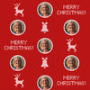 Christmas wrapping paper, photo, knitting pattern M0048