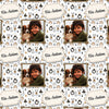 Geschenkpapier Weihnachten, Text, Foto, Rentier M0054