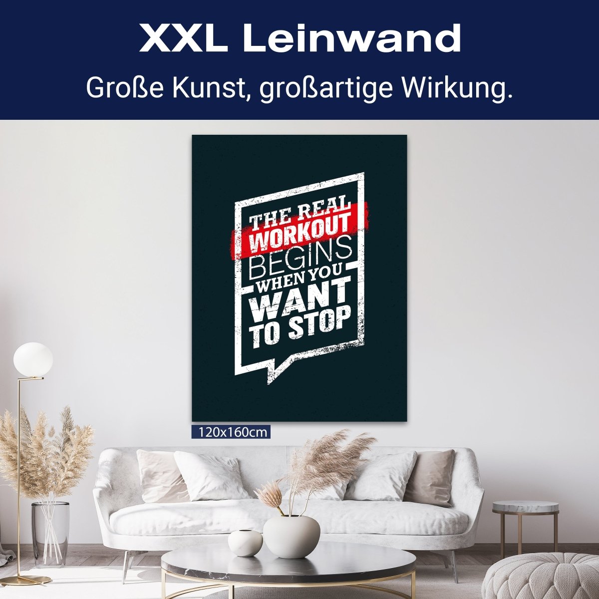 Leinwandbild Motivation, Hochformat, want to stop M0062 kaufen - Bild 9