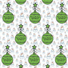 Wrapping paper Christmas, text, snowman M0065